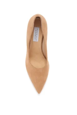Edwina High Heel Stiletto Pump in Nude Suede