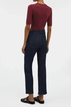 Elara Cropped Jean in Recycled Cotton Denim