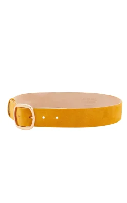 Elster Belt in Golden Birch Suede
