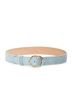 Elster Belt in Light Blue Suede