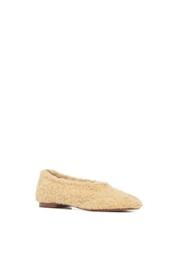 Emperor Flat Shoe in Hay Silk Cashmere Linen