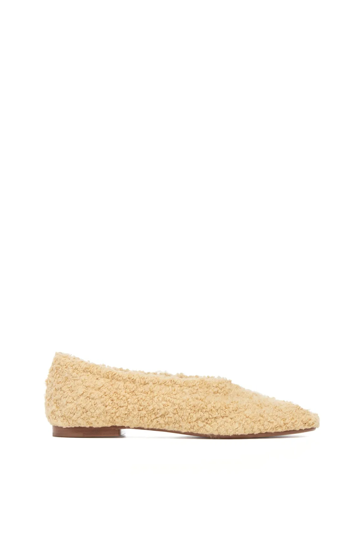 Emperor Flat Shoe in Hay Silk Cashmere Linen