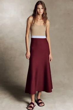 Flaminius Knit Dress in Bordeaux Multi Merino Wool