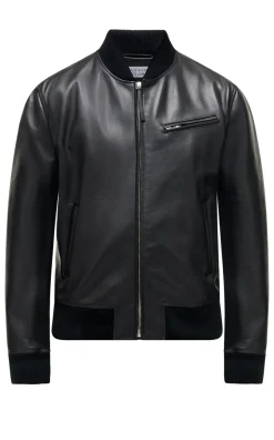 Gregory Bomber in Black Leather