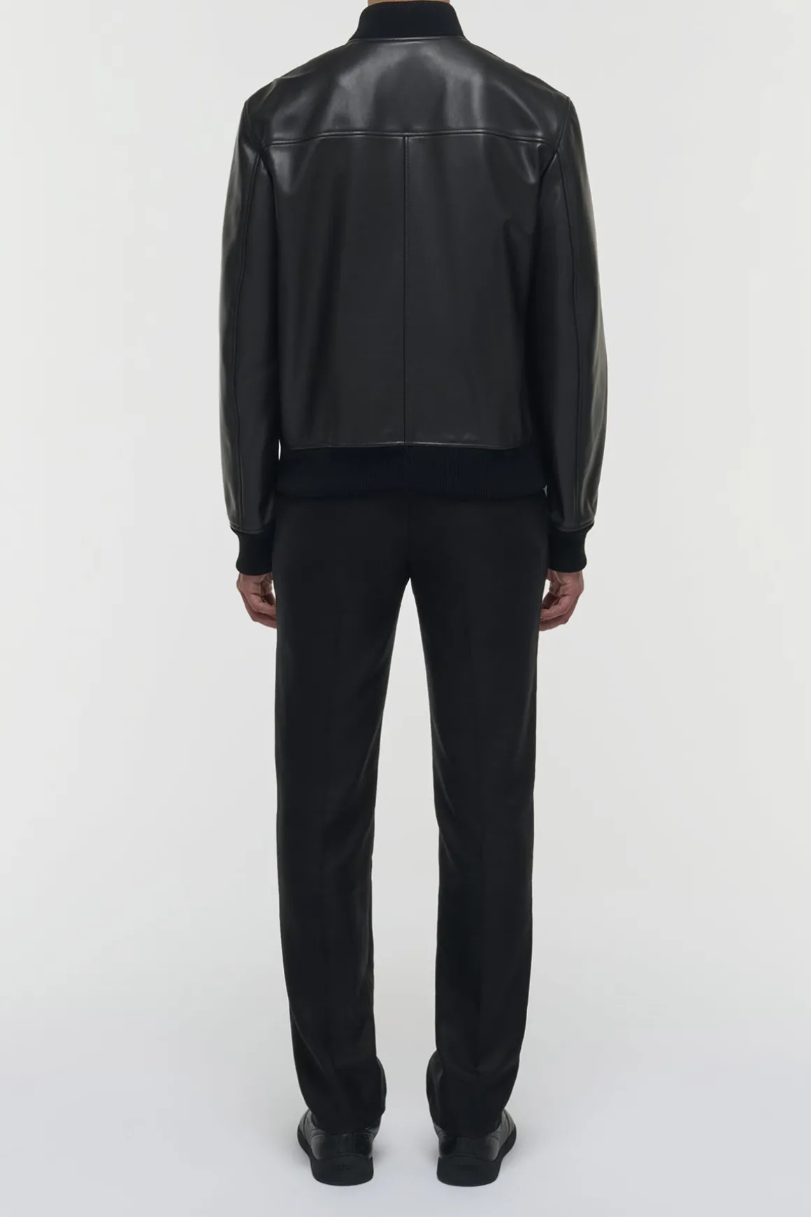 Gregory Bomber in Black Leather