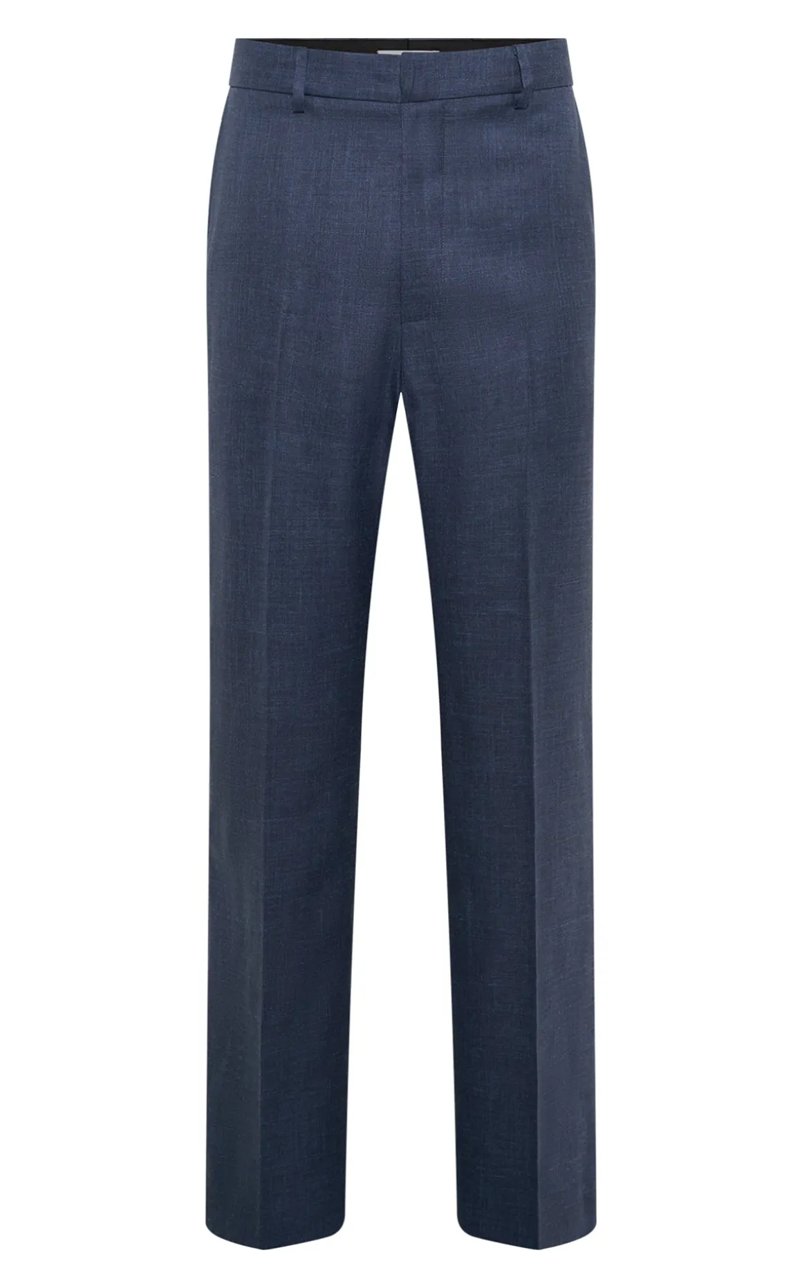 Harold Pant in Denim Virgin Wool Silk with Linen