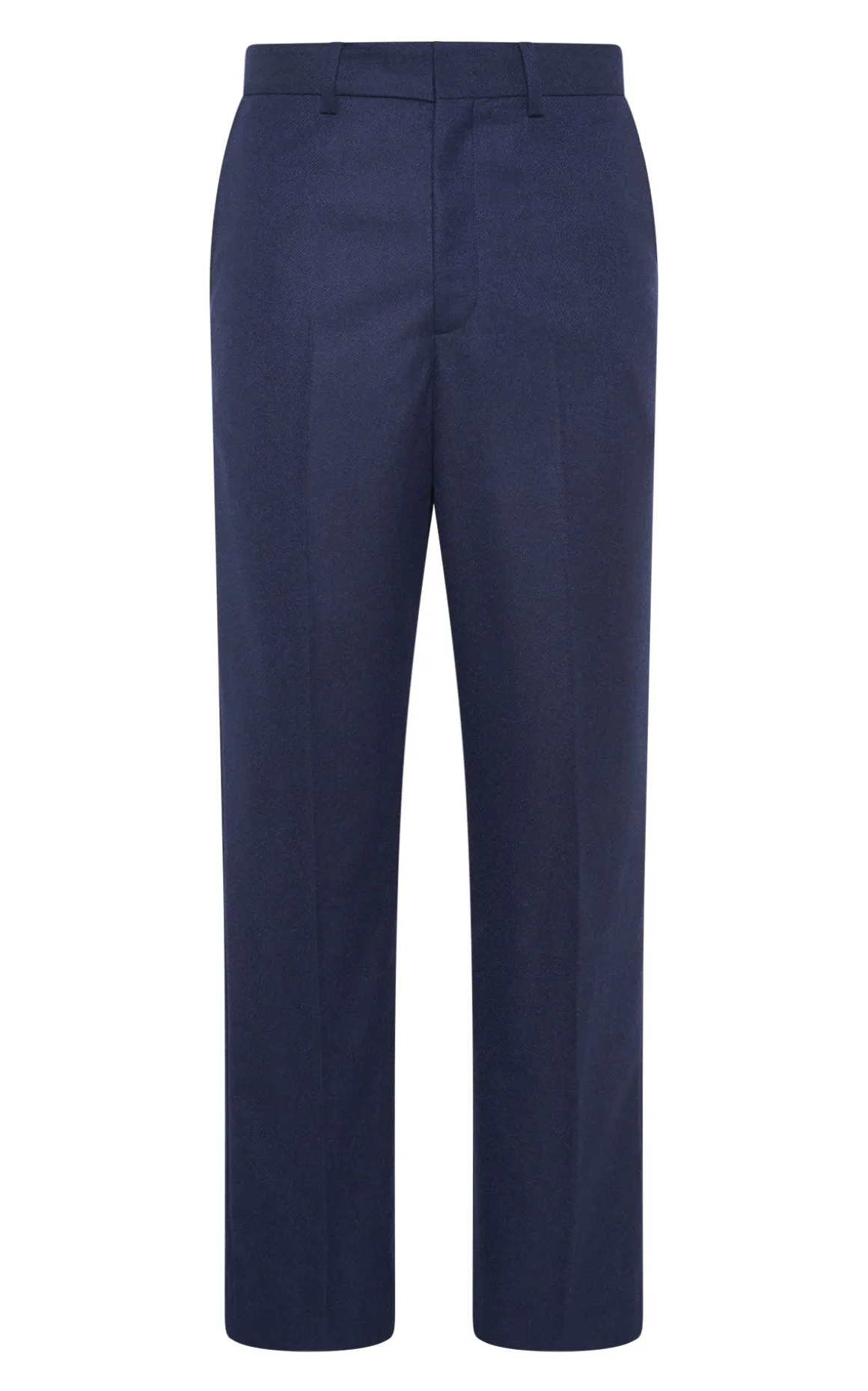 Harold Trouser in Navy Wool Cashmere Flannel