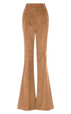 Ianthe Flare Pant in Camel Sea Island Cotton Corduroy