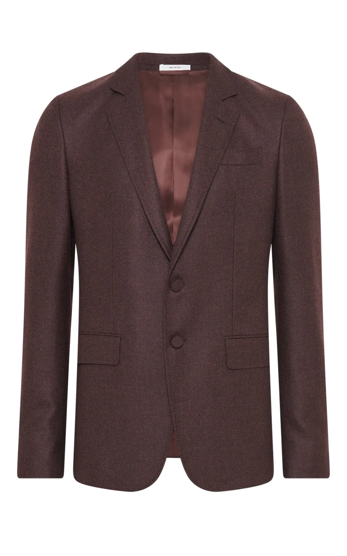 Irving Jacket in Burnt Sienna Wool Cashmere Flannel