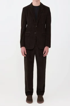 Irving Jacket in Chocolate Fine Cashmere Corduroy