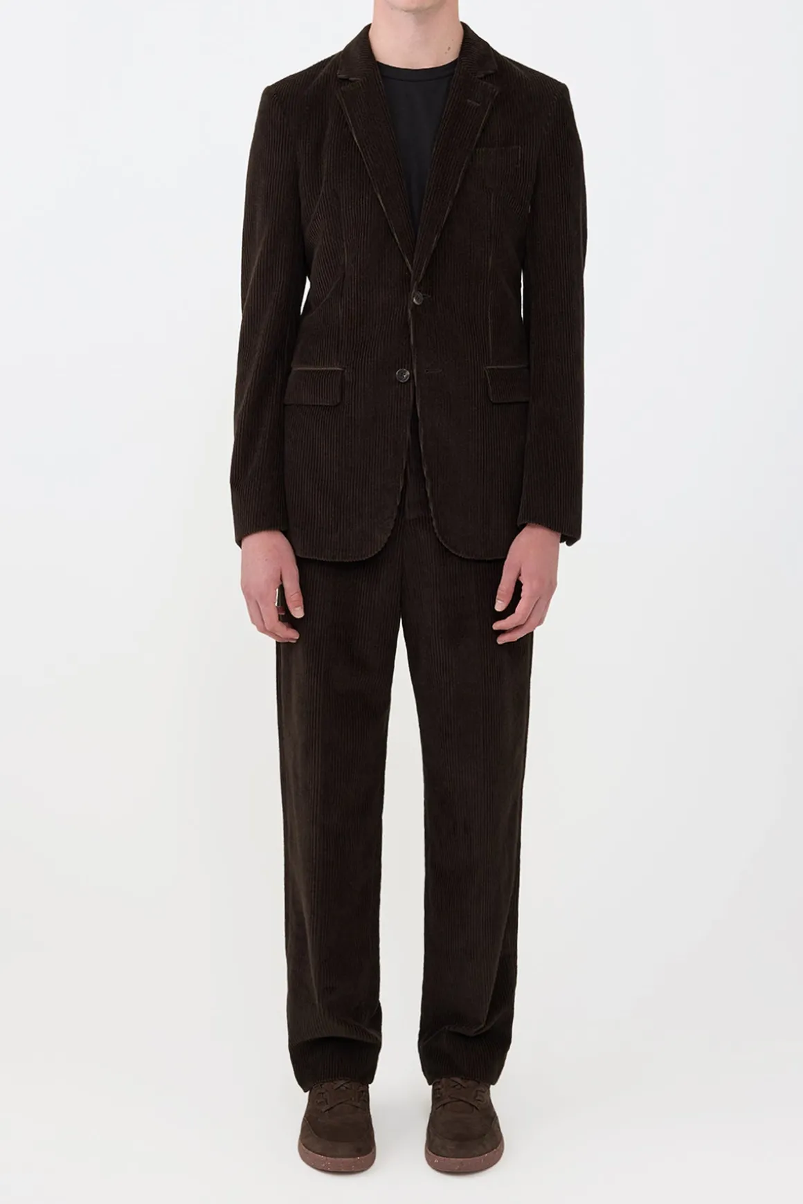 Irving Jacket in Chocolate Fine Cashmere Corduroy