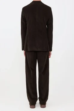 Irving Jacket in Chocolate Fine Cashmere Corduroy