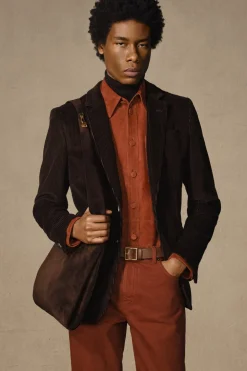 Irving Jacket in Chocolate Fine Cashmere Corduroy