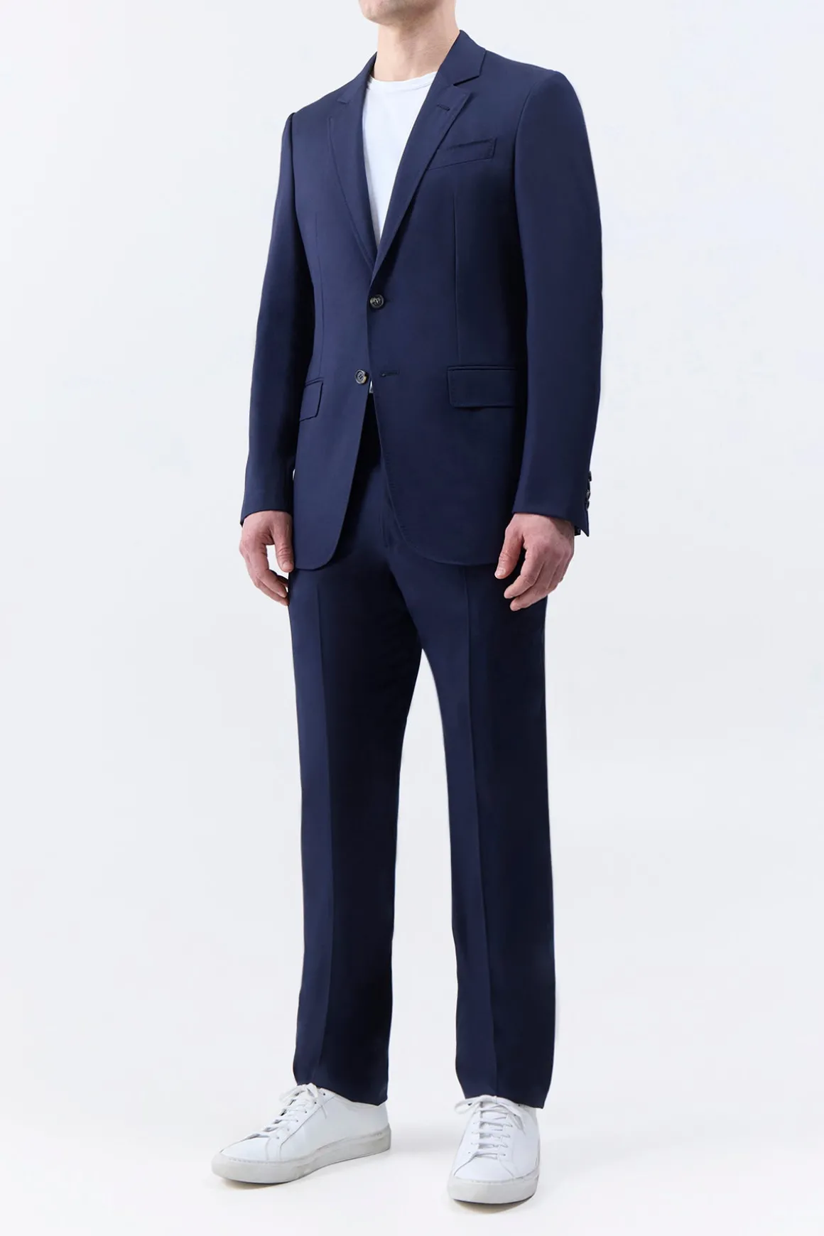 Irving Jacket in Dark Navy Virgin Wool Twill