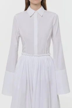 Jataya Shirt in White Sea Island Cotton