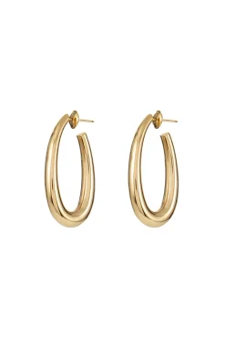Large Drop Earrings in 18K Yellow Gold
