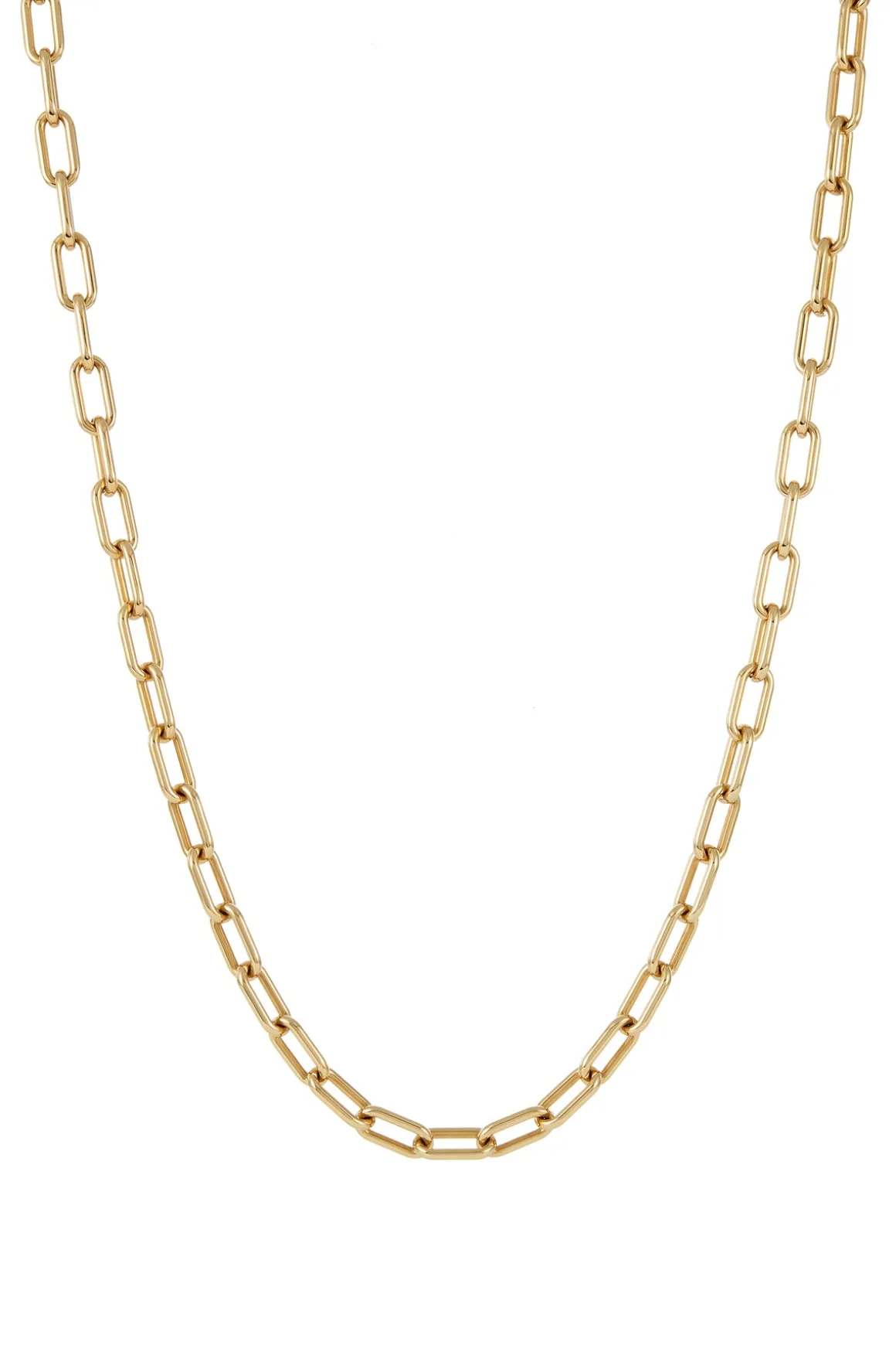 Large Link Necklace in 18K Yellow Gold (Small Links)