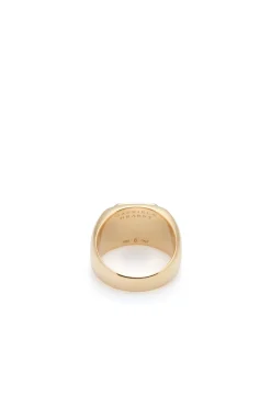 Large Ring in 18K Yellow Gold & Lapis Stone