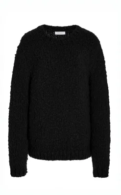 Lawrence Knit Sweater in Black Welfat Cashmere