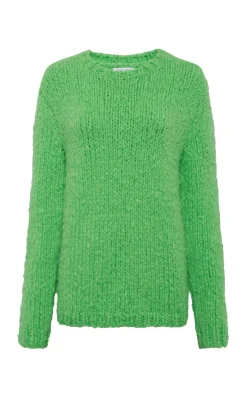 Lawrence Knit Sweater in Florescent Green Welfat Cashmere