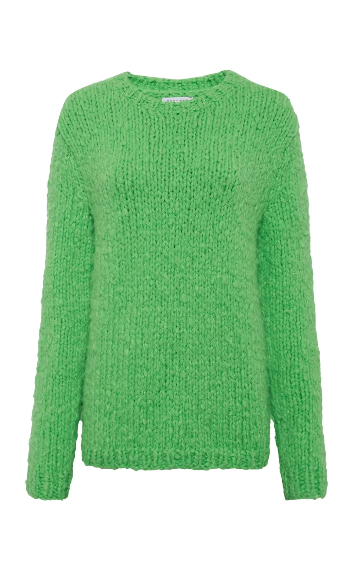 Lawrence Knit Sweater in Florescent Green Welfat Cashmere