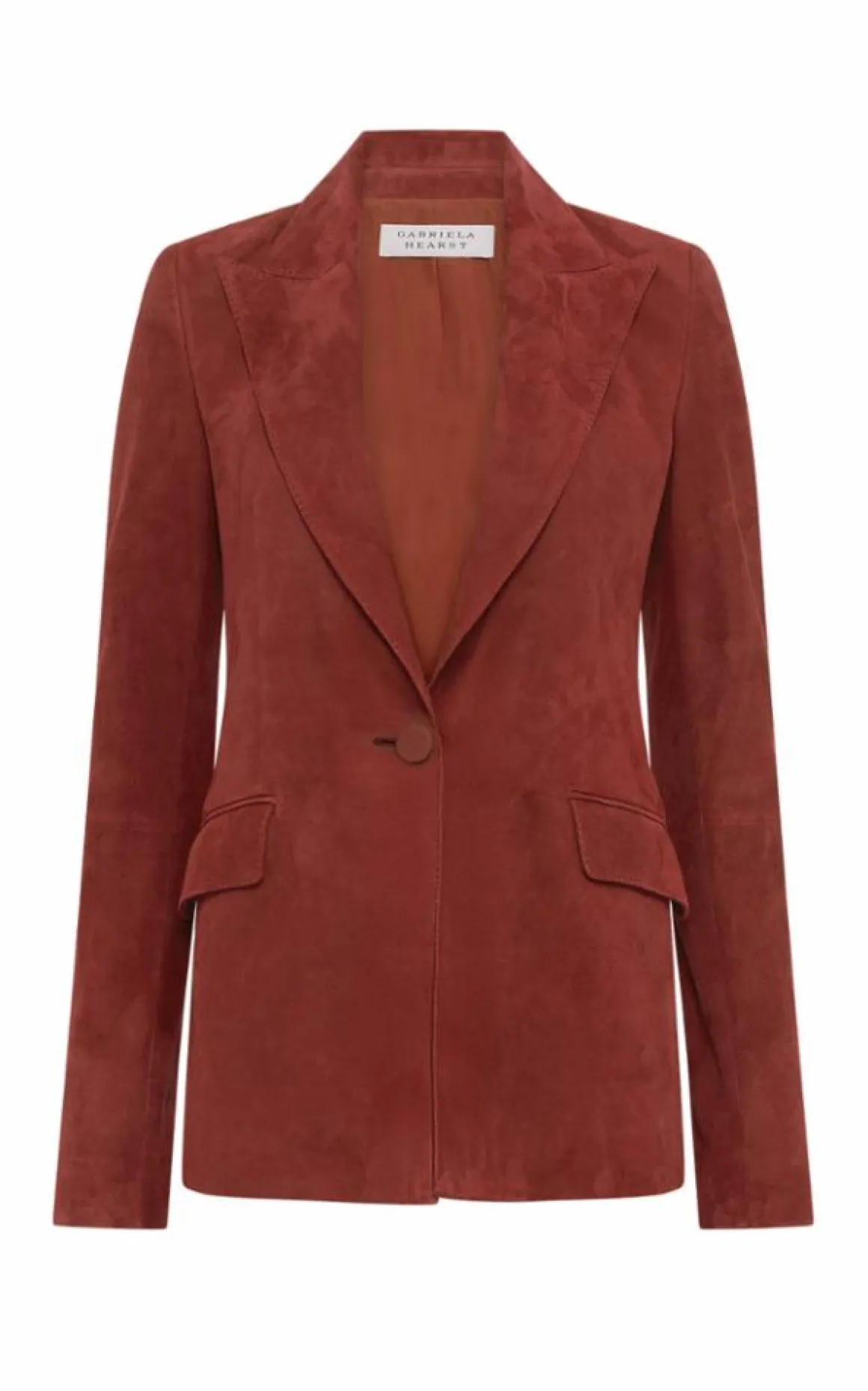 Leiva Blazer in Burnt Sienna Suede