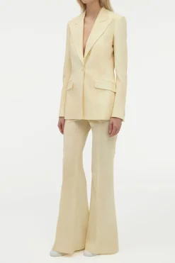 Leiva Blazer in Ivory Virgin Wool