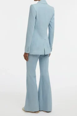 Leiva Blazer in Light Blue Suede