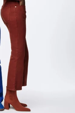 Luke High Heel Ankle Boot in Burnt Sienna Suede