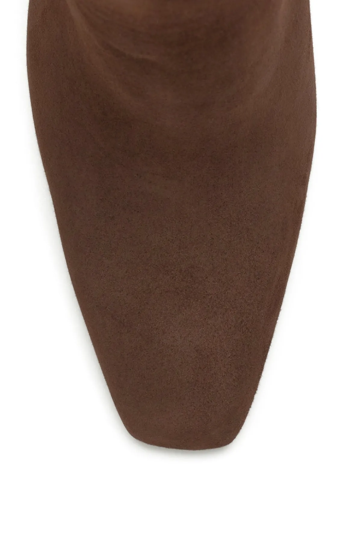 Luke High Heel Ankle Boot in Chocolate Suede