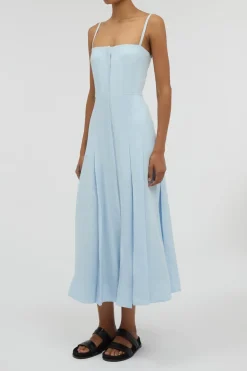 Magritte Dress in Light Blue Aloe Linen