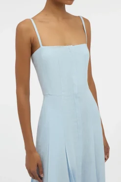 Magritte Dress in Light Blue Aloe Linen