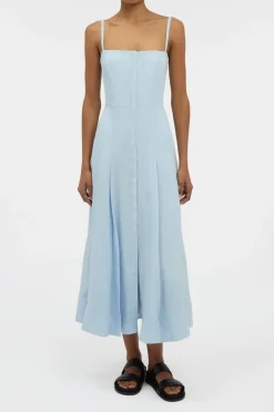 Magritte Dress in Light Blue Aloe Linen
