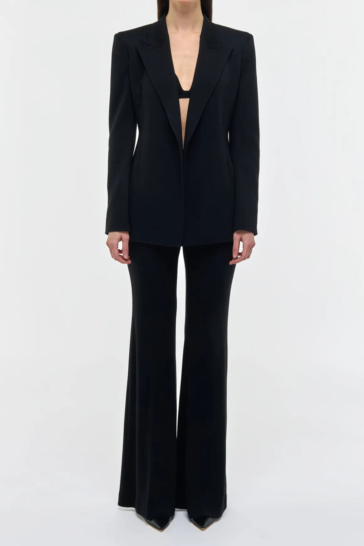 Mairi Blazer In Black Cashmere Jersey