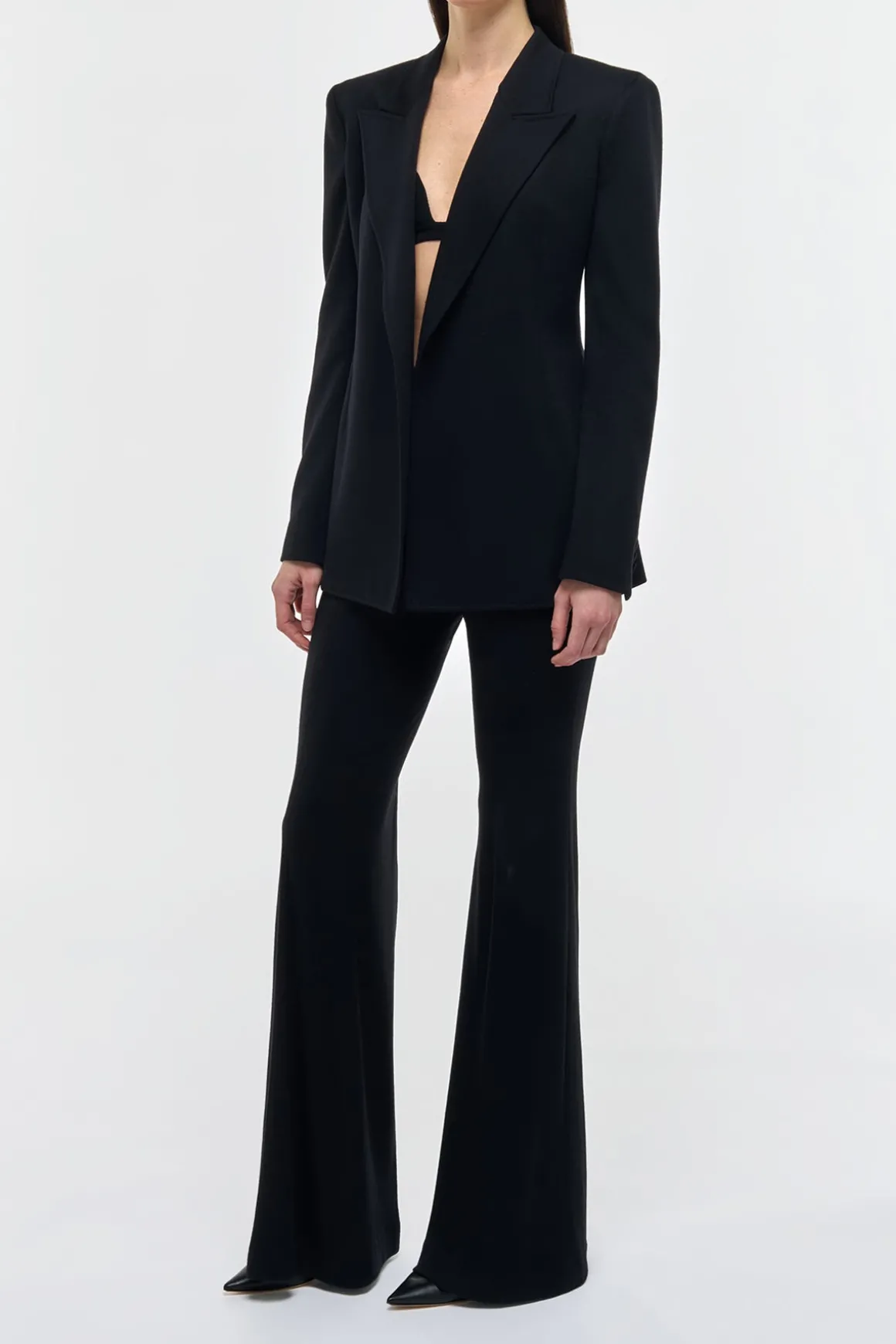 Mairi Blazer In Black Cashmere Jersey