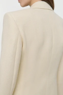 Mairi Blazer in Ivory Alpaca Wool