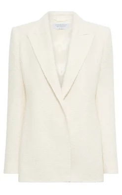 Mairi Blazer in Ivory Silk Boucle
