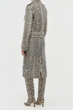 Manuela Midi Skirt in Greyscale Inversa™ Snakeskin