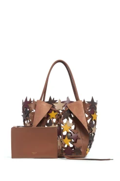 Marija Patchwork Stars Tote Bag in Multi Nappa Leather