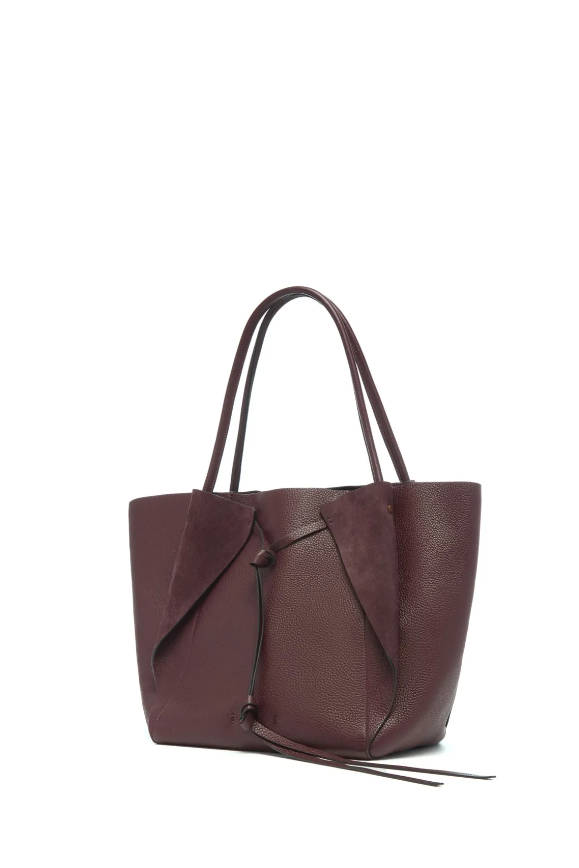 Marija Tote Bag in Bordeaux Textured Leather