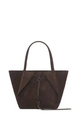 Marija Tote Bag in Chocolate Suede