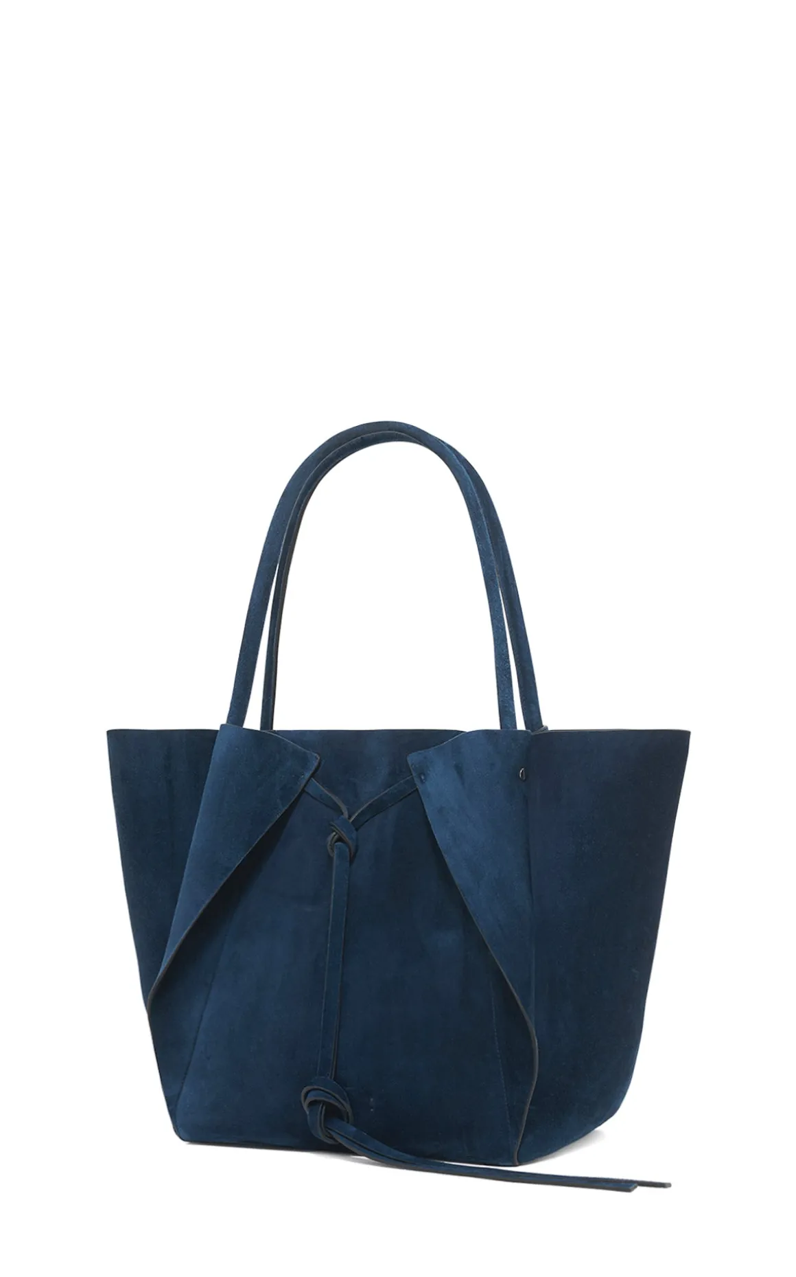 Marija Tote Bag in Navy Suede