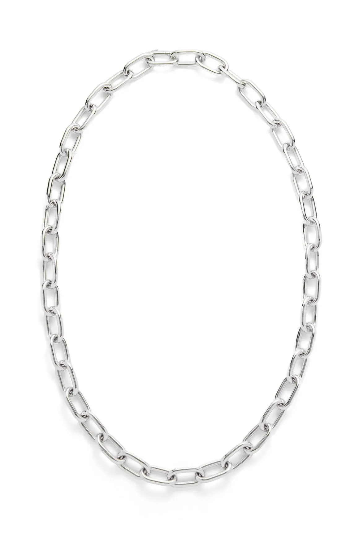 Medium Link Necklace in 18K White Gold (Classic Links)