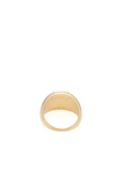 Medium Ring in 18K Yellow Gold & Onyx