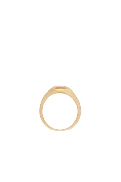 Medium Ring in 18K Yellow Gold & Tourmaline Stone