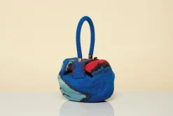 Nina Bag in Air Multi Crochet Cashmere