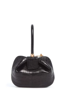 Nina Bag in Black Crocodile Leather