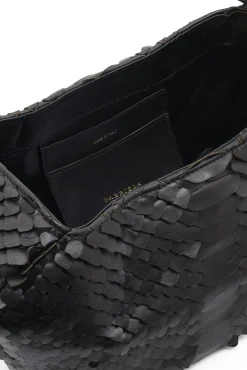 Nina Bag in Black Leather Snake Scales