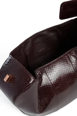 Nina Bag in Bordeaux Snakeskin