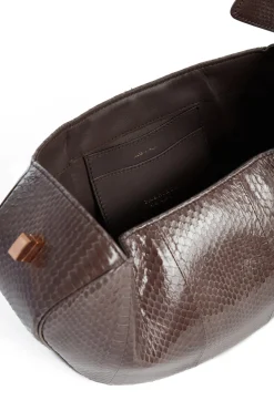 Nina Bag in Charcoal Snakeskin